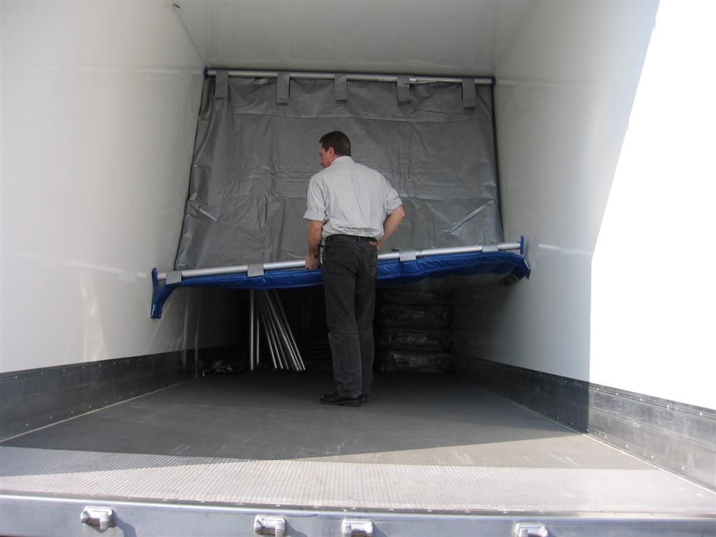 Krautz Temax hochklapbaren trennwand Fahrzeuge - Foldable partition wall trailer - Vouwbare scheidingswand oplegger trailer