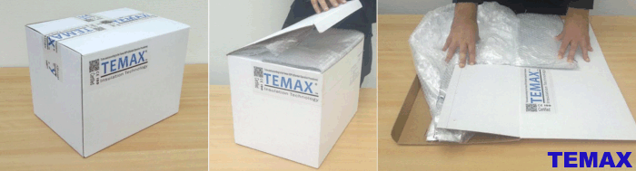 Krautz Temax insulated thermal cardboard transport box